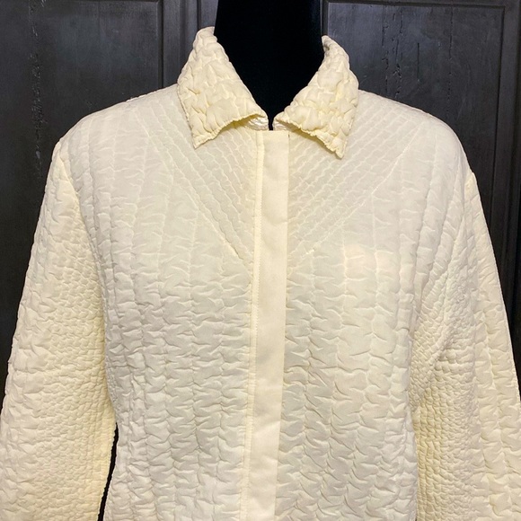 UBU reversible yellow puffy zip up jacket - Size Large - Picture 6 of 13